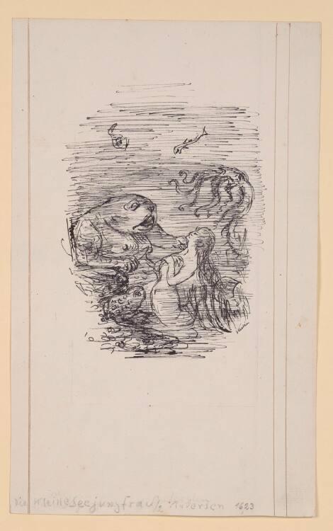 Alfred Kubin, Die kleine Seejungfrau / 2 Andersen, Inv. Nr.: 34078