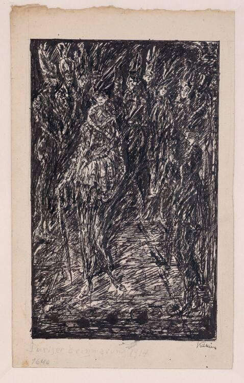 Alfred Kubin, Pariser Erinnerung 1914, Inv. Nr.: 34086