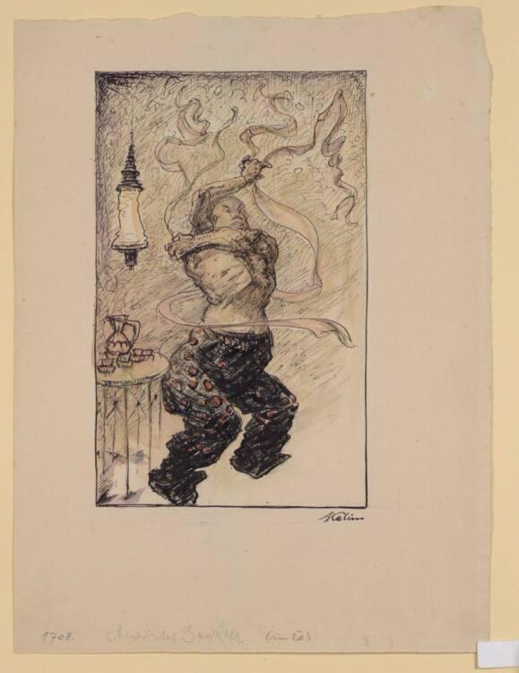 Alfred Kubin, Chinesischer Gaukler, Inv. Nr.: 34125