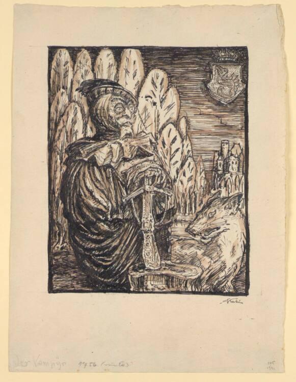 Alfred Kubin, Der Vampyr, Inv. Nr.: 34146