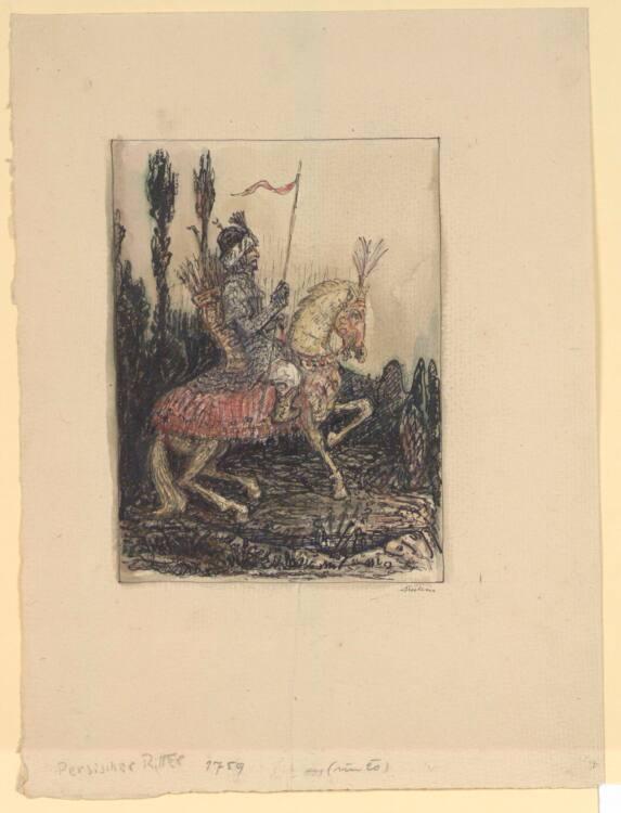 Alfred Kubin, Persischer Reiter, Inv. Nr.: 34147