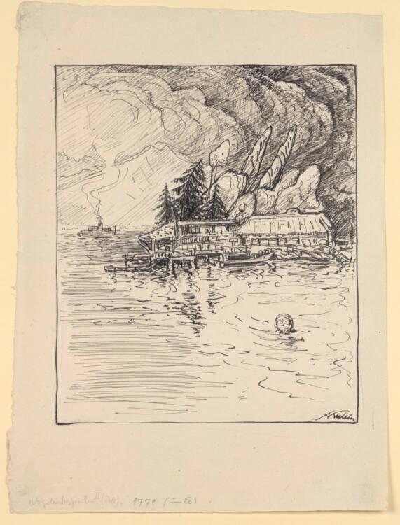 Alfred Kubin, Abziehendes Gewitter II (Zell), Inv. Nr.: 34155