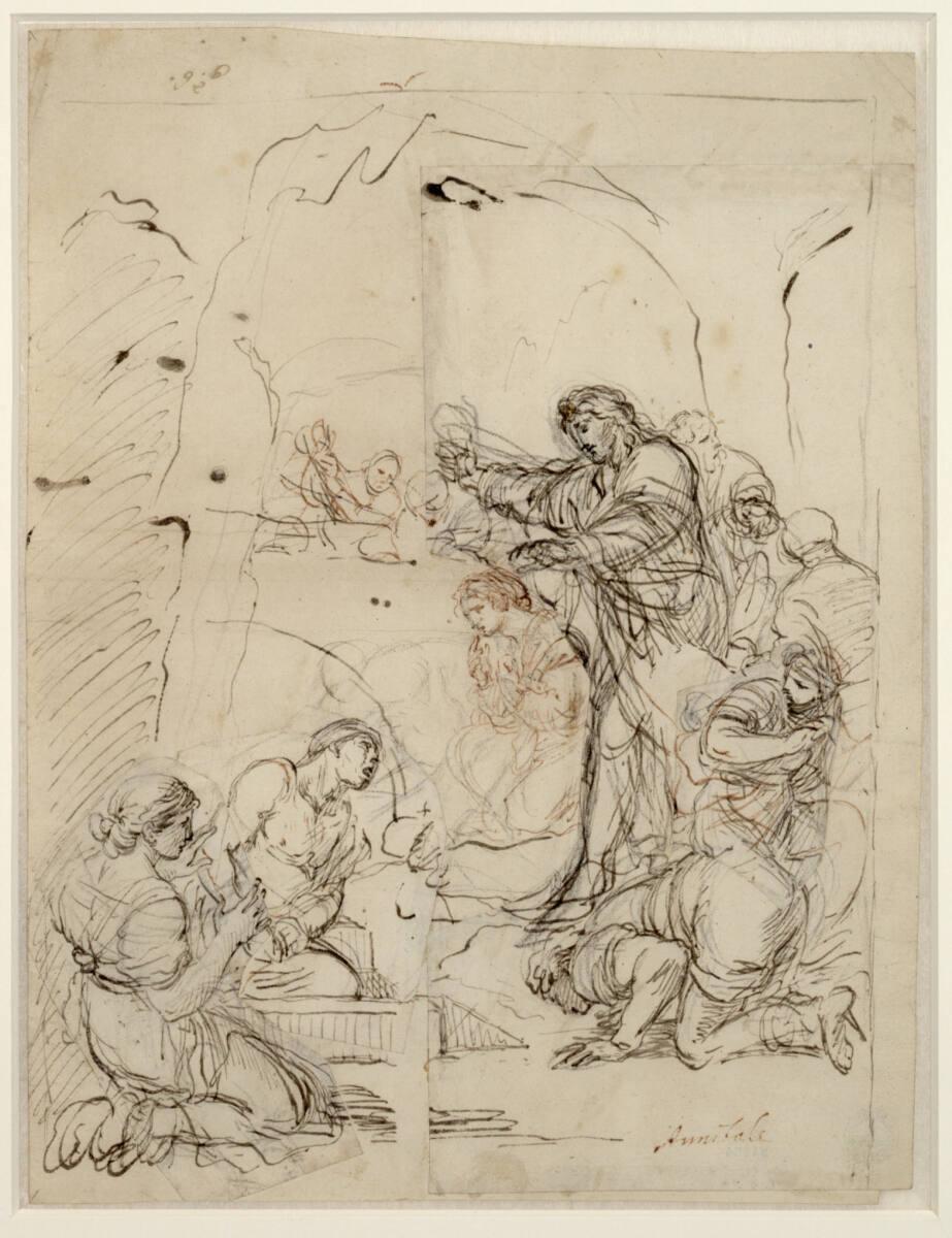 Auferweckung des Lazarus, Inv. Nr.: 34184r
