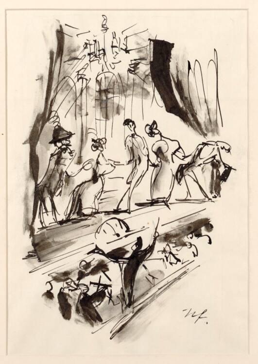 Hans Fronius, Wiener Theater, Inv. Nr.: 34236