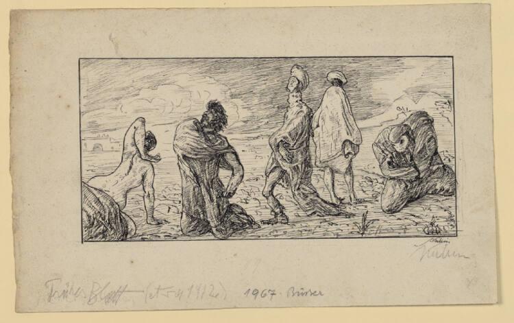 Alfred Kubin, Frühes Blatt - Büsser, Inv. Nr.: 34370