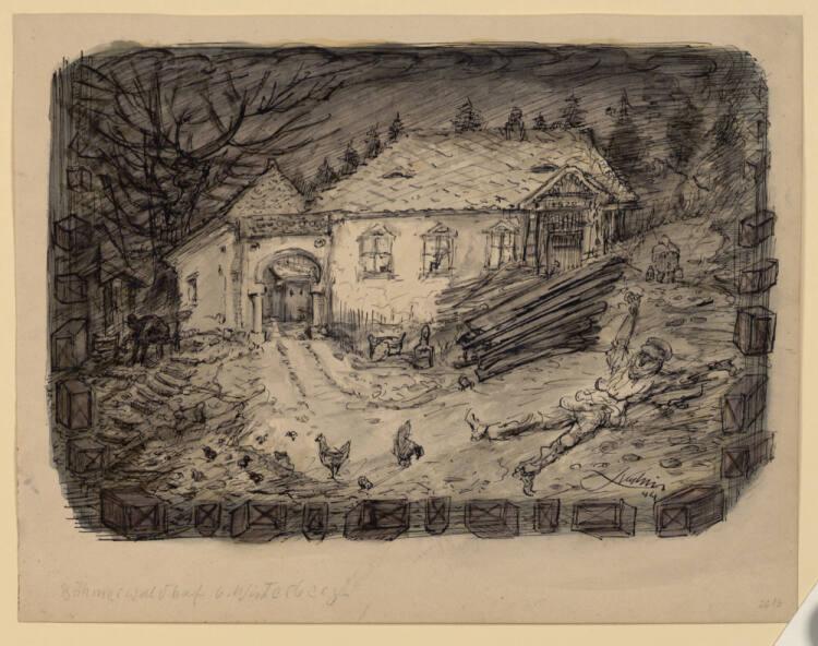 Alfred Kubin, Böhmerwaldhof 6. Winterberg, Inv. Nr.: 34507