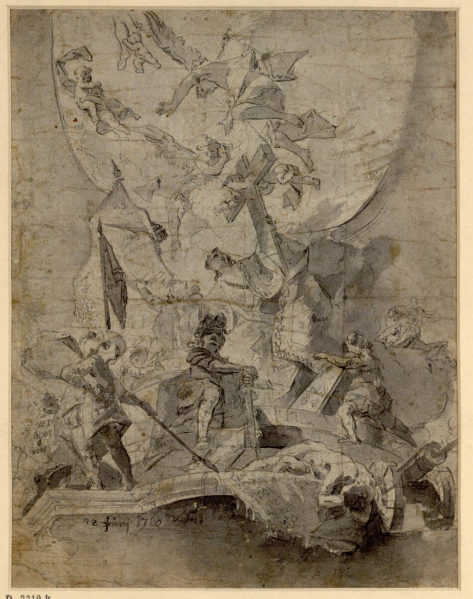 Allegorie auf Krieg und Frieden, VinzenzFischer, 1760