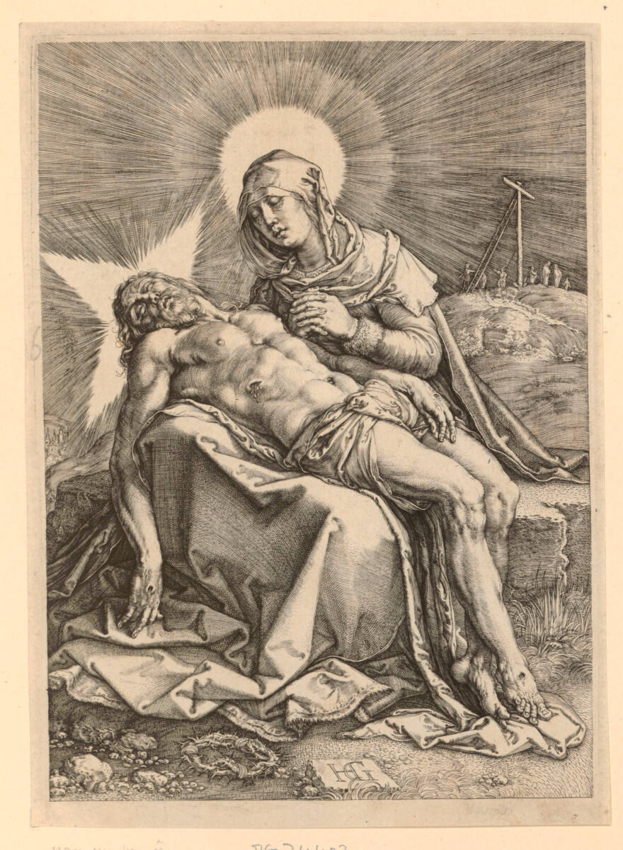 Die Pieta, Hendrik Goltzius, 1596