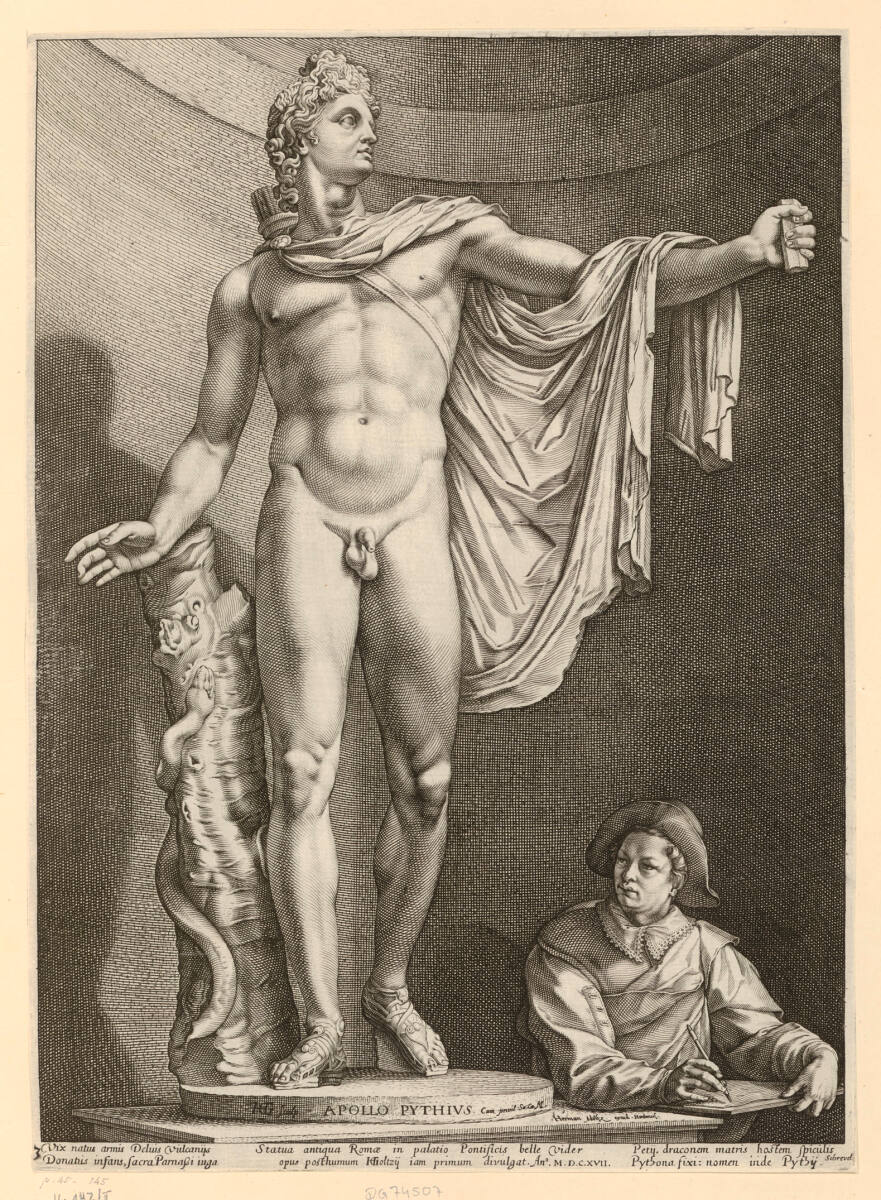 Der Apollo vom Belvedere, Hendrik Goltzius, 1617
