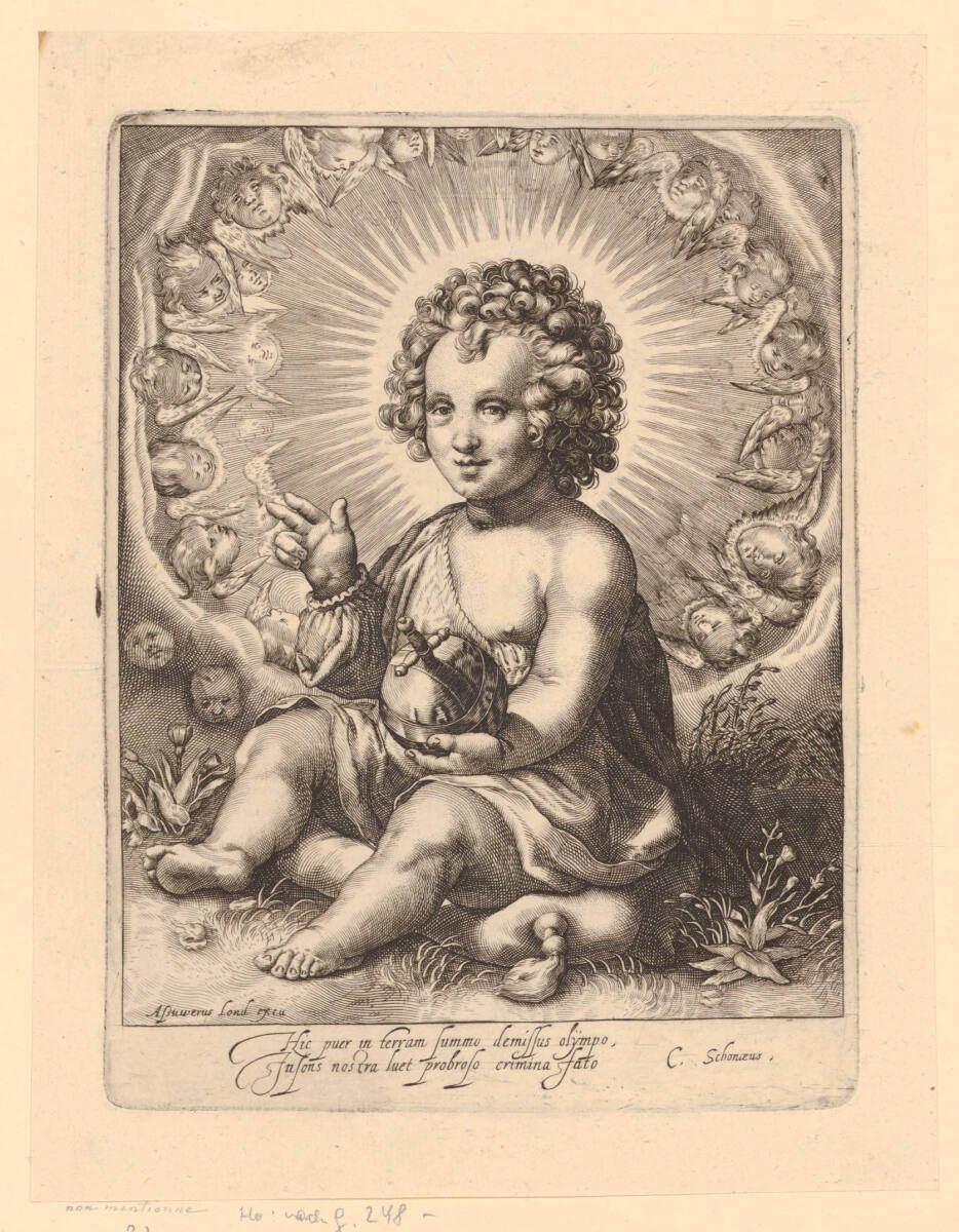 Das Jesuskind mit der Weltkugel als Salvator Mundi, AssuerusvanLonderseel, 1597–1635