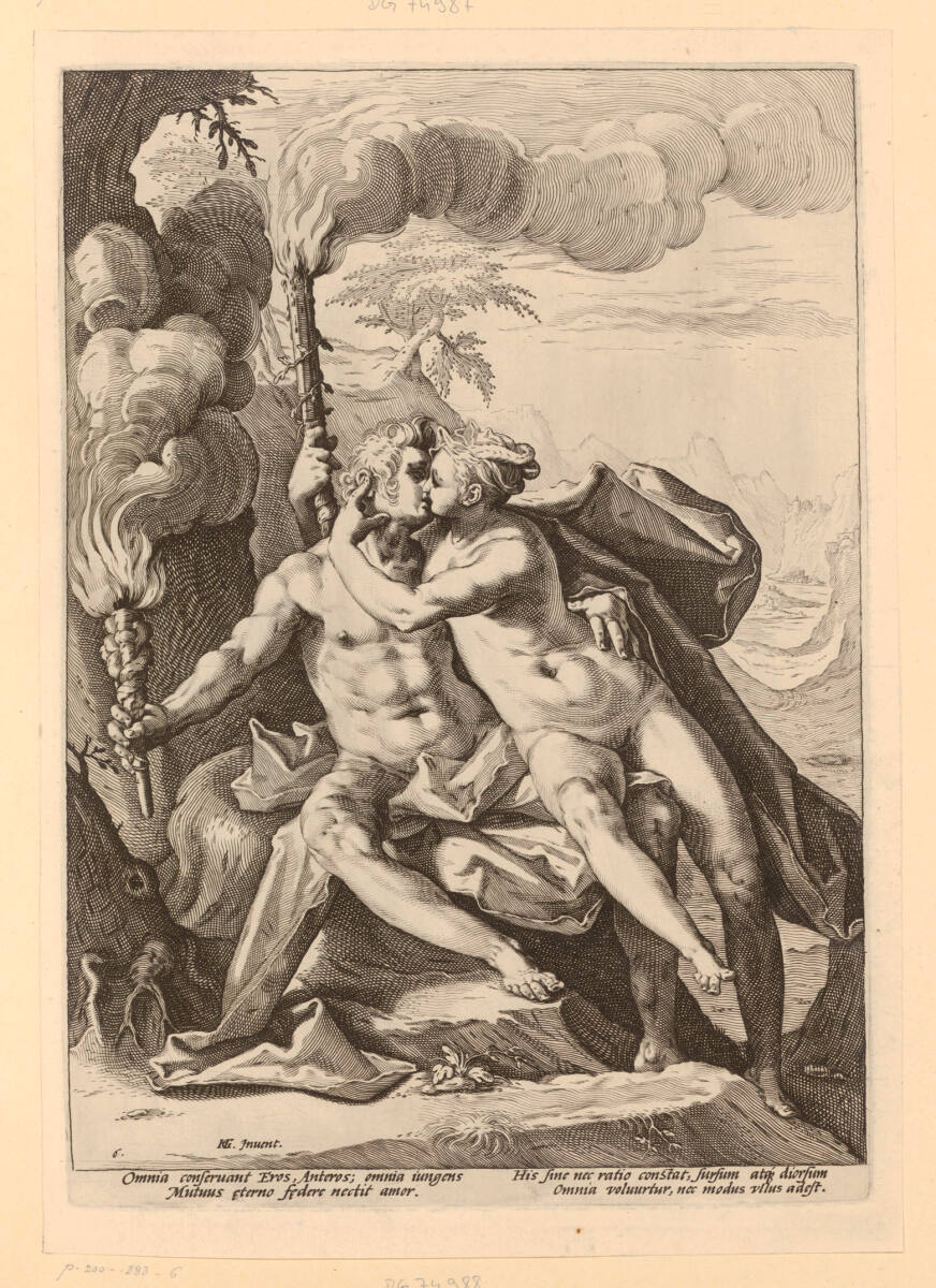 Eros und Anteros, 1588