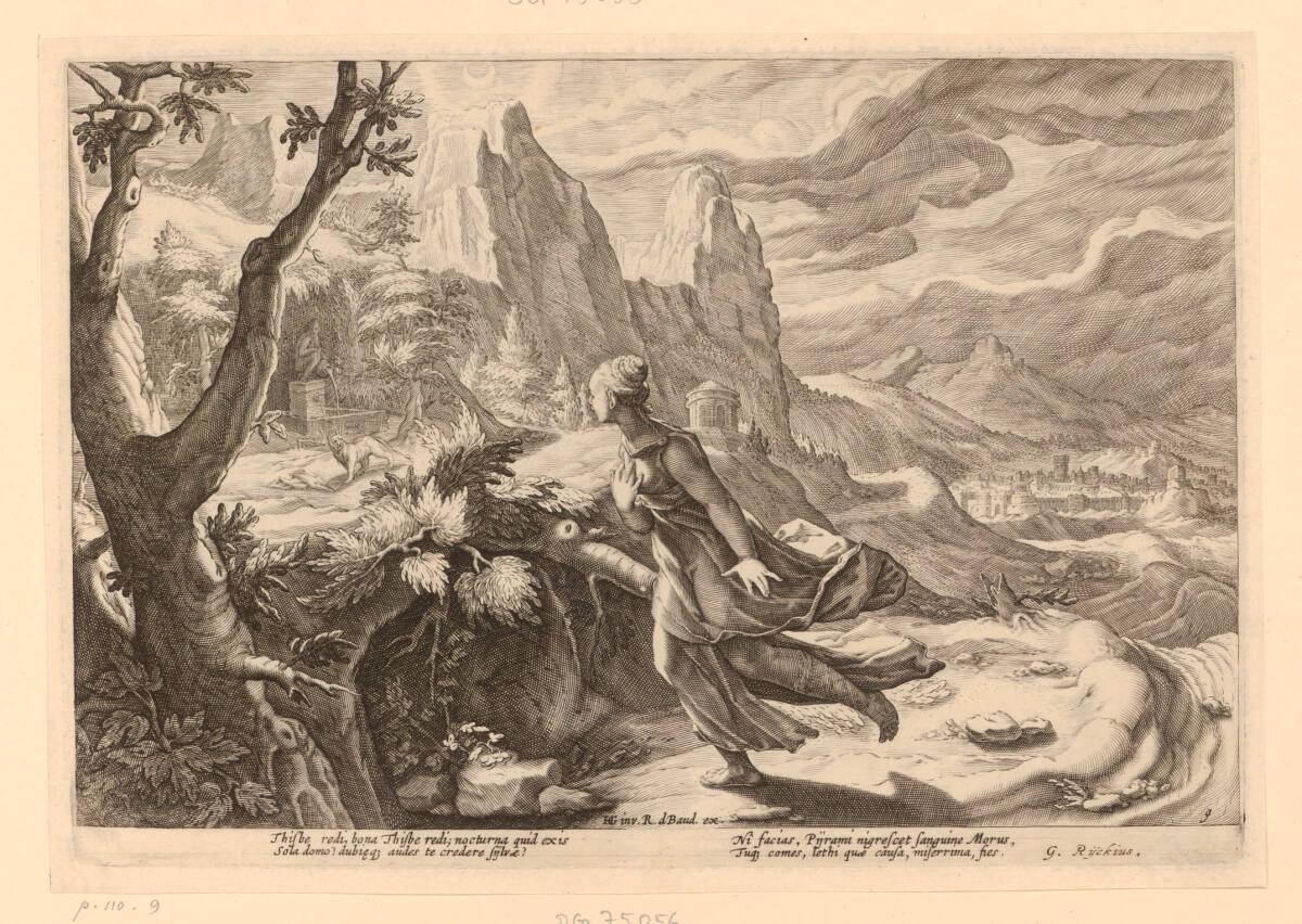 Thisbe  flüchtet vor einer Löwin, Inv. Nr.: DG75056