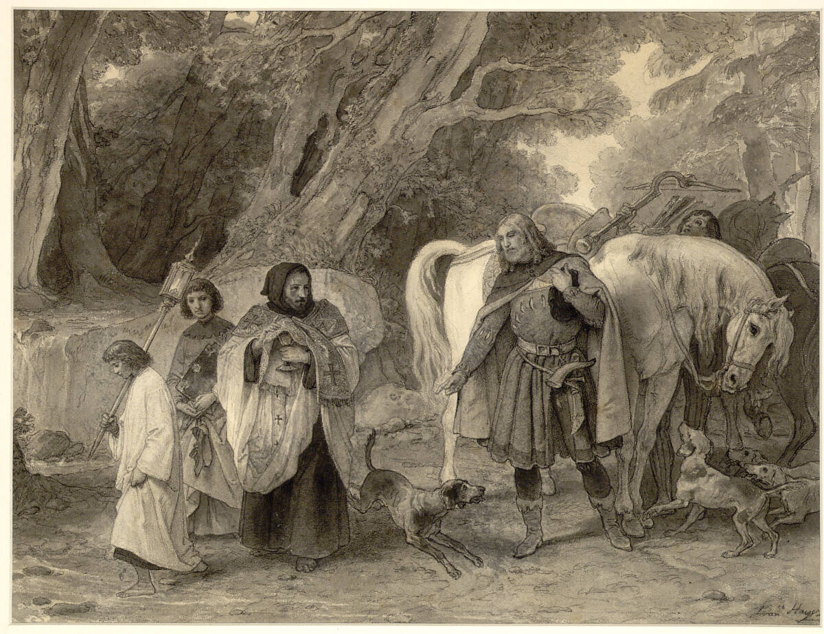 Kaiser Rudolf und der Priester, Francesco Hayez