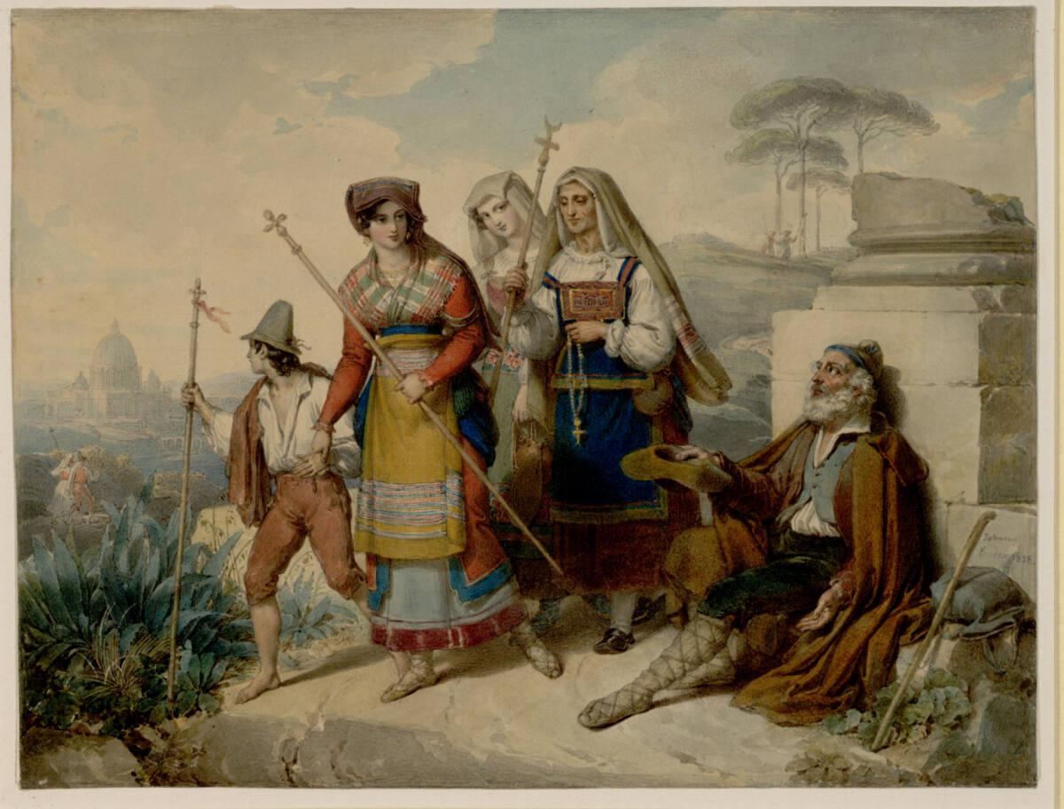 Johann Nepomuk Ender, Der Bettler in der Via Appia, Inv. Nr.: 34687