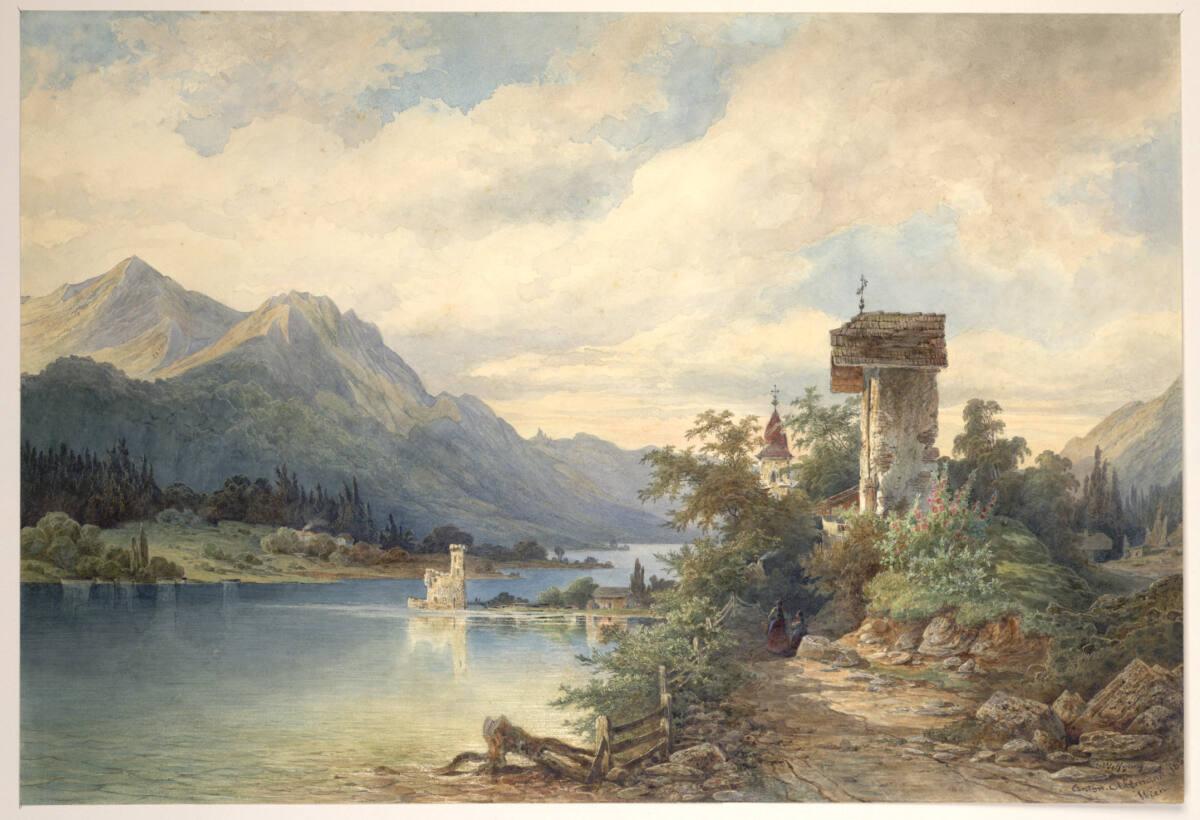 Anton Altmann der Jüngere, Motiv aus St. Wolfgang, Inv. Nr.: 34698