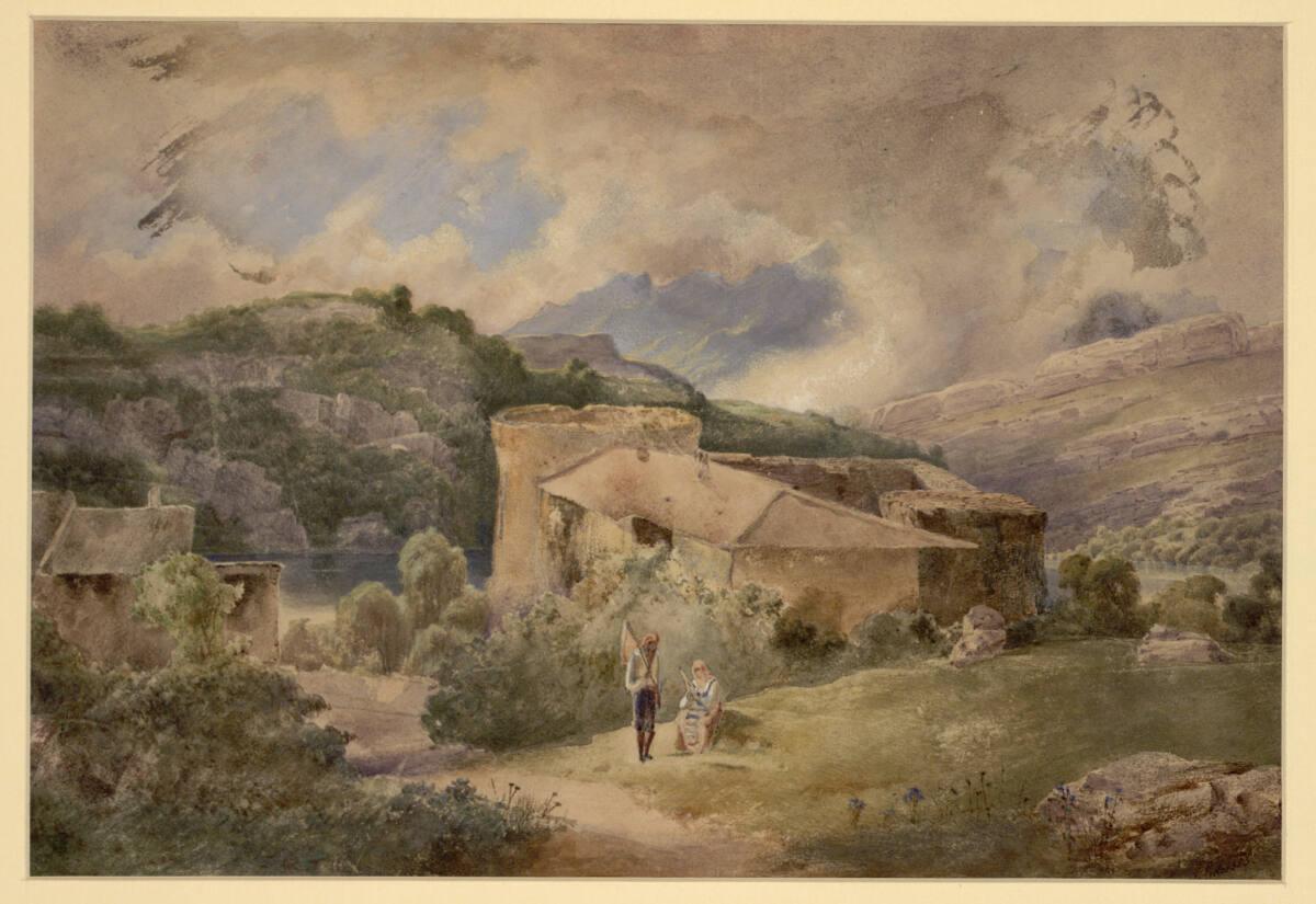 Gottfried Seelos, Partie von der Straße, Trient-Riva, Inv. Nr.: 34707