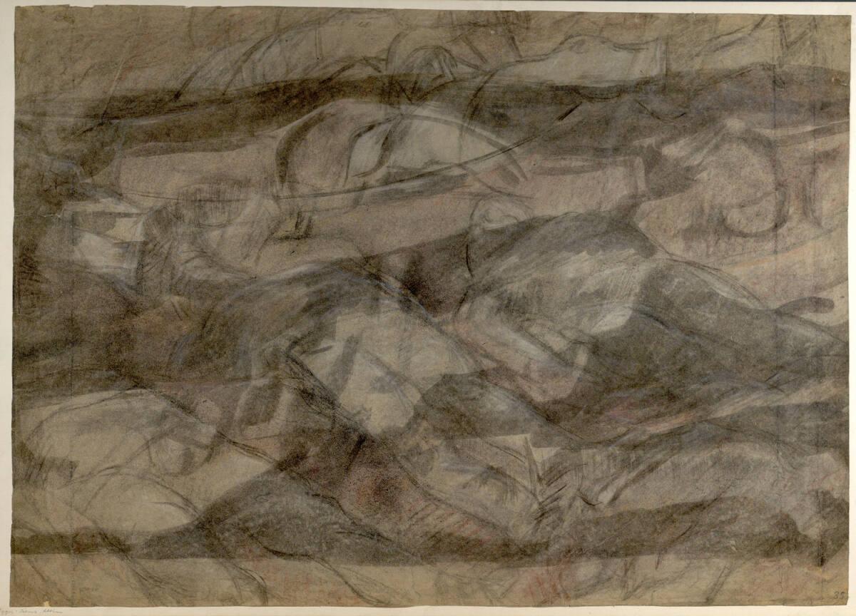 Albin Egger-Lienz, Entwurf zu Missa Eroica, Inv. Nr.: 34742