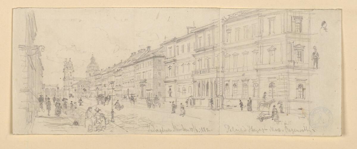 Franz Alt, Ludwigstraße in München, Inv. Nr.: 34793r