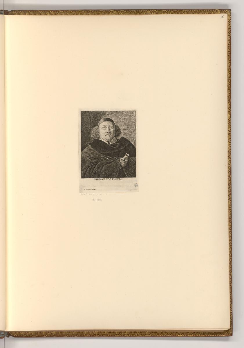 Herman Saftleven. Ian van Aken. Ian ab Almeloveen., Porträt Herman Saftleven, Inv. Nr.: Holland…