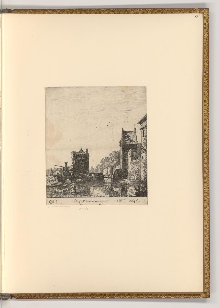 Herman Saftleven. Ian van Aken. Ian ab Almeloveen., Stadttor zu Utrecht, Inv. Nr.: Holland nach…