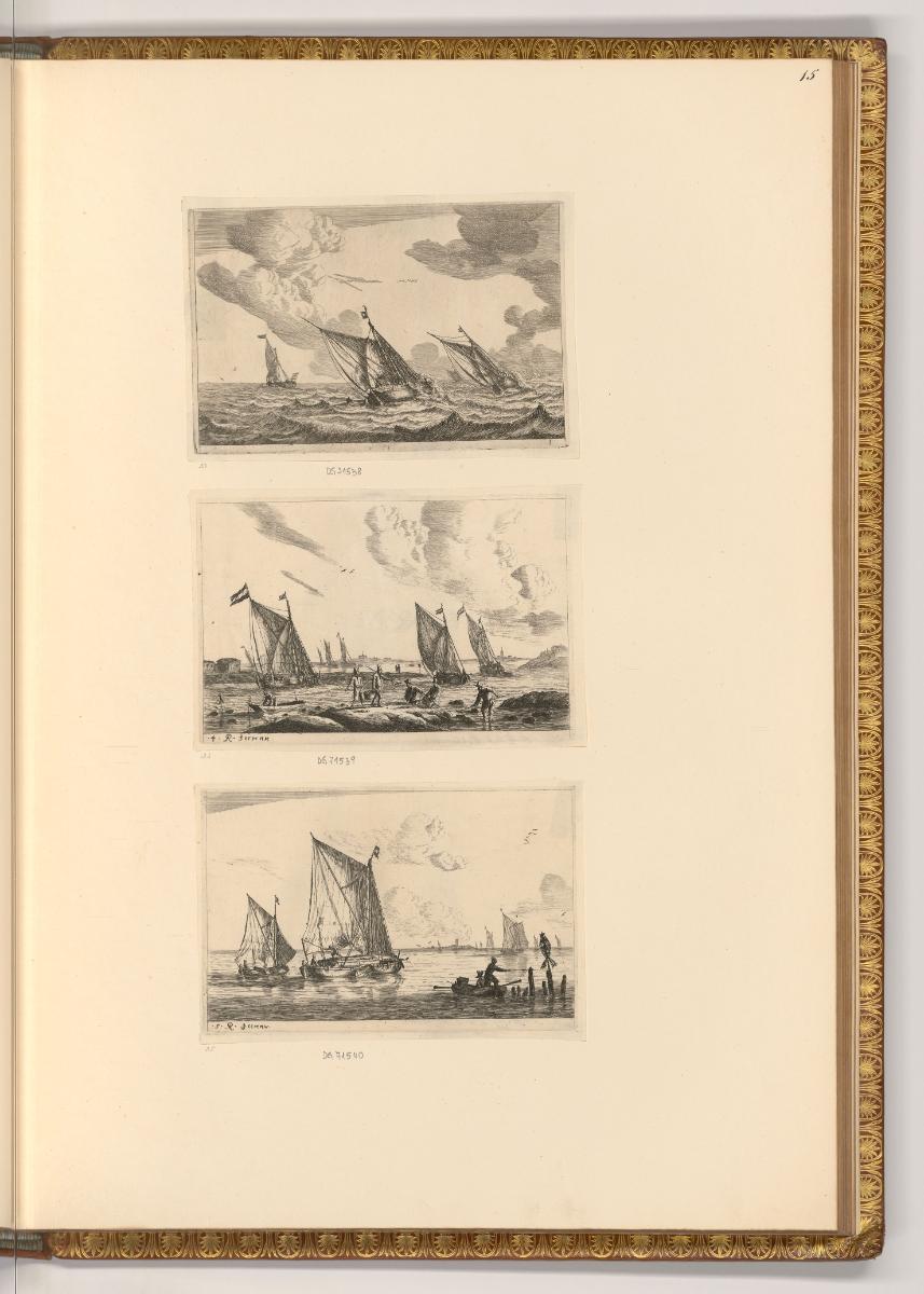 Reinier Nooms dit Zeeman, Seewege und Marine, Inv. Nr.: Holland nach Sektionen III/26, H/III/26…