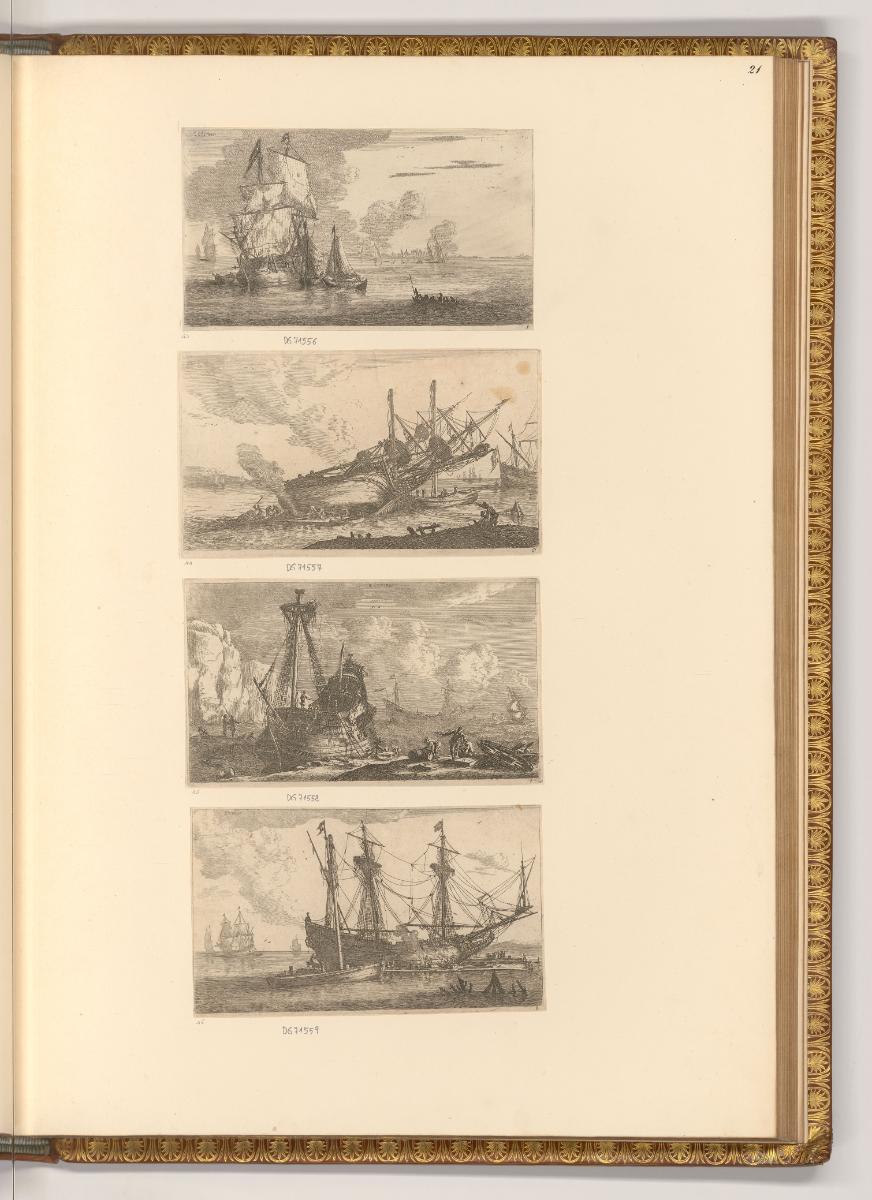 Reinier Nooms dit Zeeman, Seestücke und Schiffe, Inv. Nr.: Holland nach Sektionen III/26, H/III…