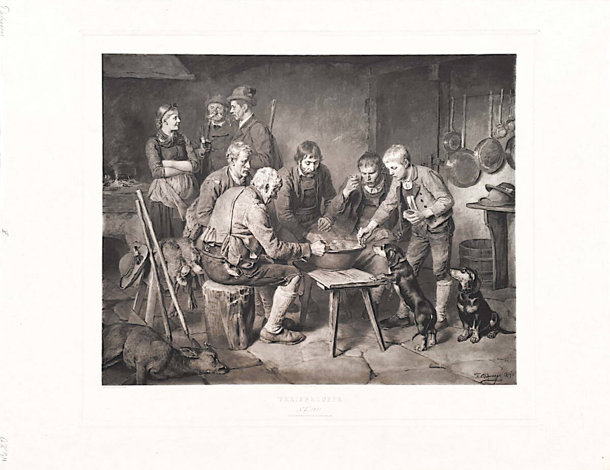 Treibersuppe, Hanfstaengl, 1891