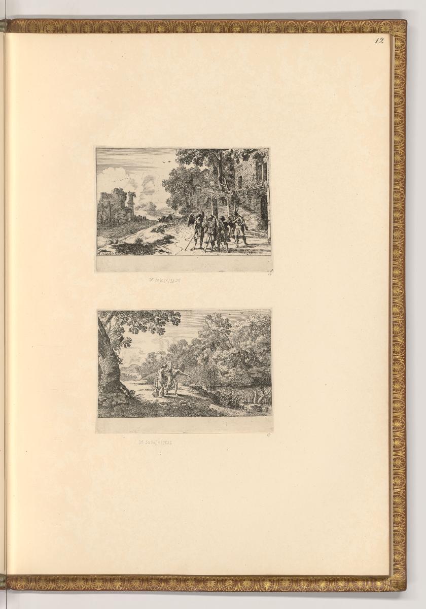 Herman van Swanefelt, Abraham und die Engel; Hagar und der Engel, Inv. Nr.: Holland nach Sektio…