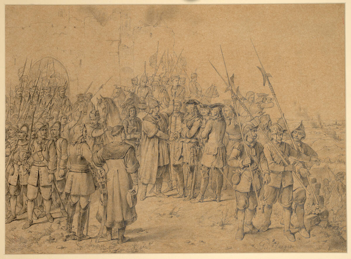 Karl von Lothringen und König Joh. Sobieski auf dem Leopoldsberg, Peter Johann Nepomuk Geiger
