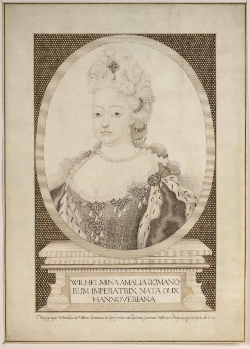 Wilhelmina Amalia Romanorum Imperatrix Nata Dux Hannoveriana, WolfgangWilhelmvonWittmann, 1710