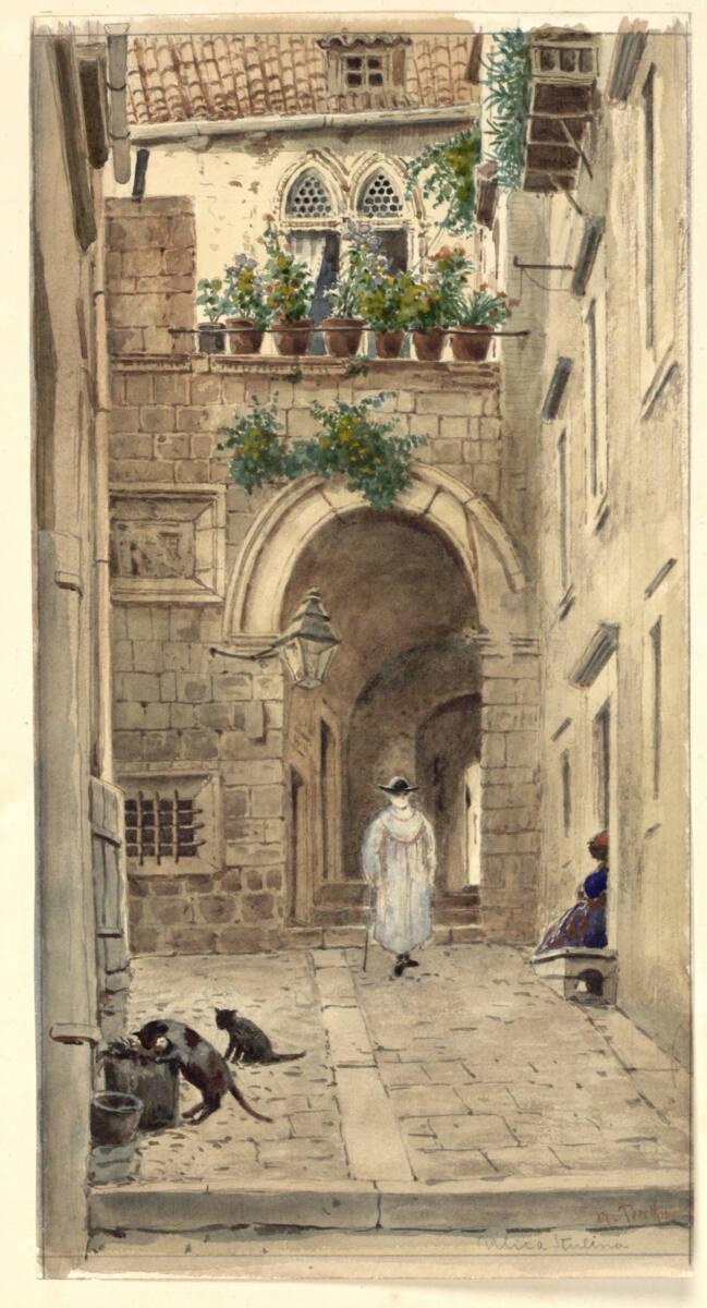 Anton Perko, Ulica Stulina in Dubrovnik, Inv. Nr.: 35018