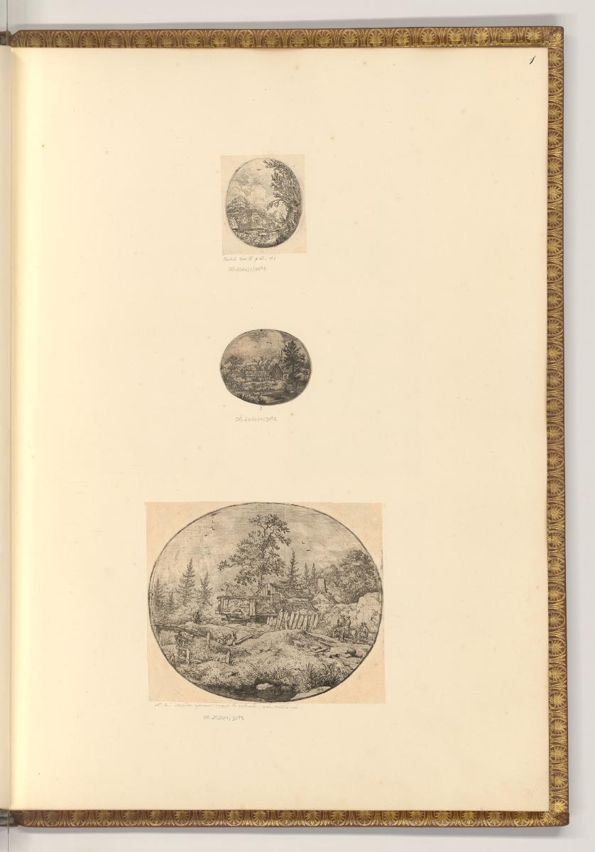 Aldert van Everdingen, Landschaft in einem Oval, Inv. Nr.: Holland nach Sektionen III/32, H/III…