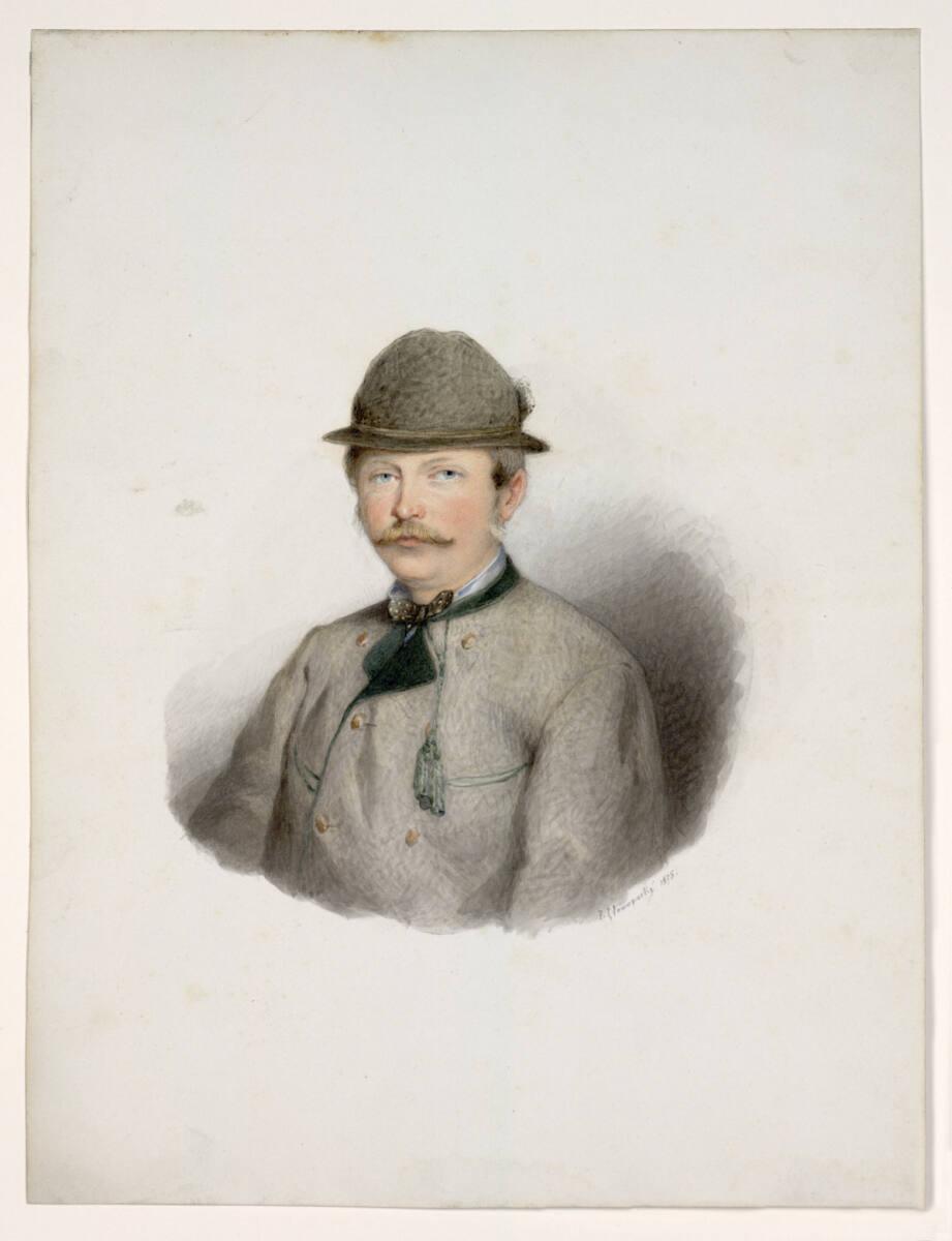 Johann Novopacky, Bildnis eines jungen Mannes in Jagdkleidung, Inv. Nr.: 35095