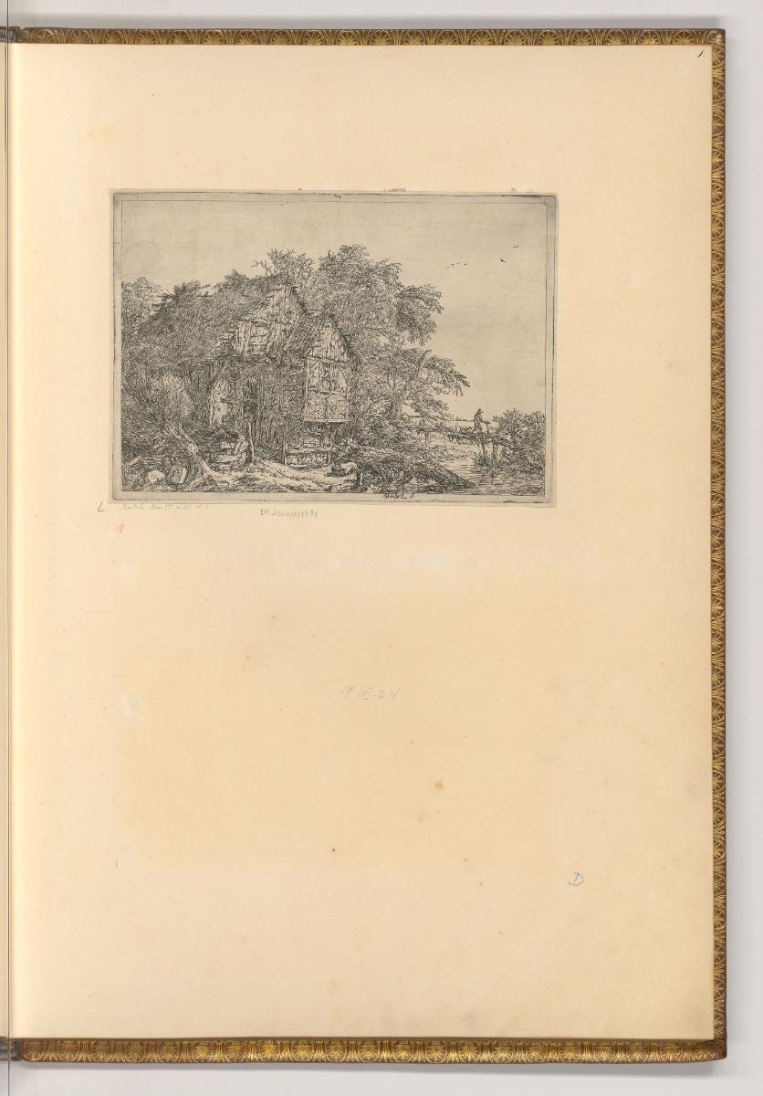 Iacob Ruisdael. Iean Ruischer. Hendrik Nauwincx. Ludolf Bakhuyzen., Landschaft mit einem verfal…