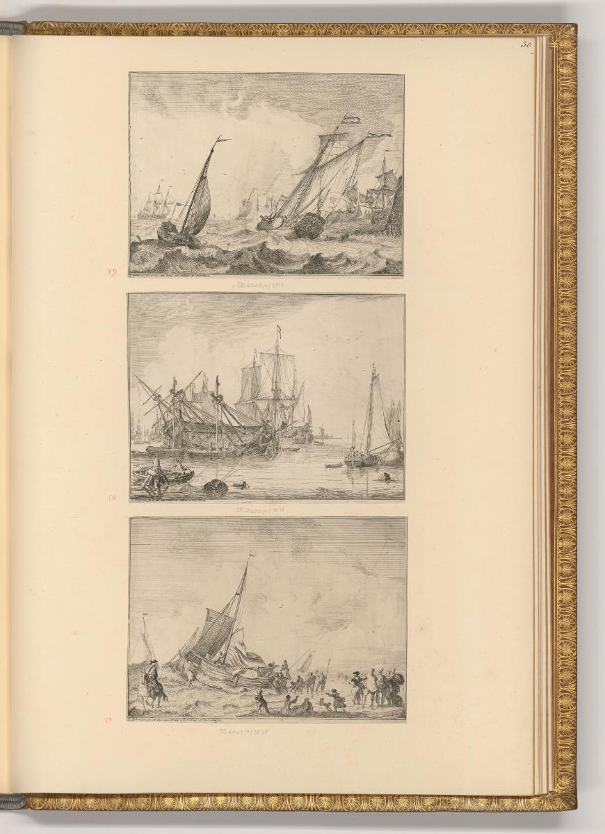 Iacob Ruisdael. Iean Ruischer. Hendrik Nauwincx. Ludolf Bakhuyzen., Diverse Seelandschaften mit…