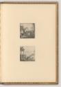 Abraham Hondius. Willem de Heusch. Adrian van den Velde., Dorfansicht mit Burgtor; Rast der Jäg…