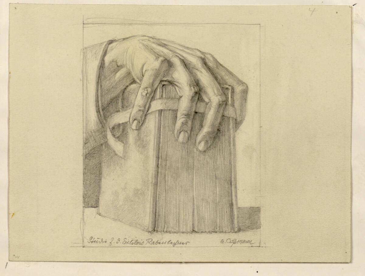 Alfred Cossmann, Studie für das Exlibris Rabenlehner, Inv. Nr.: 35188