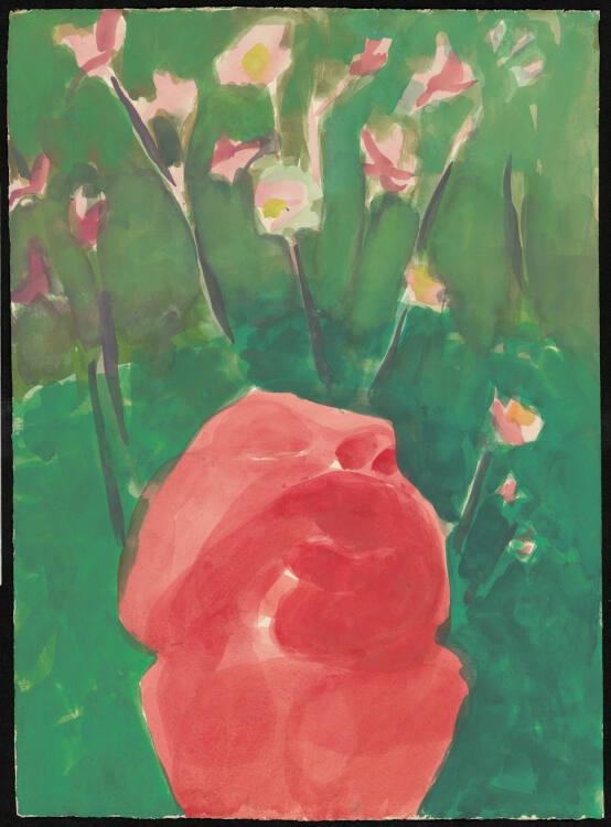 Maria Lassnig, Der Blumenfreund, Inv. Nr.: 35200