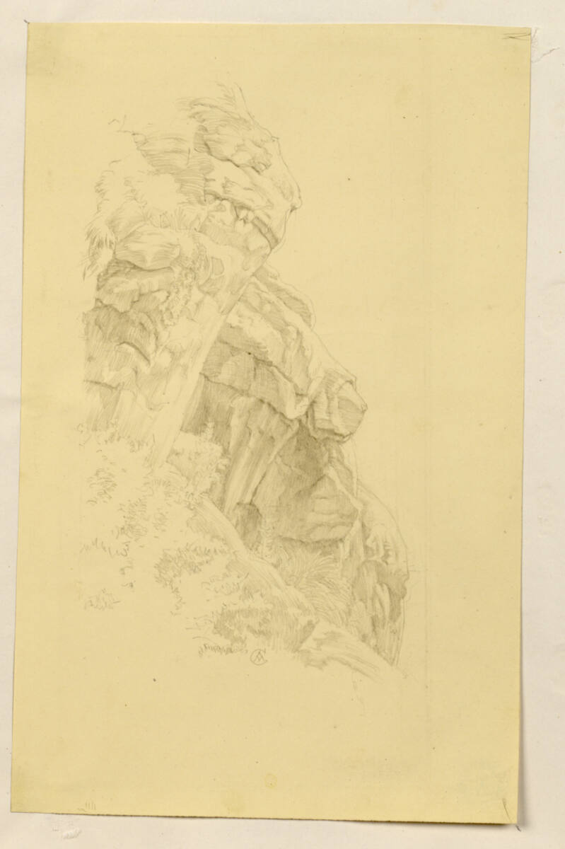 Felsstudie, Alfred Cossmann