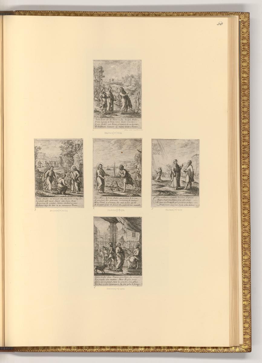 Albert Flamen, Das Leben des hl. Andreas (Buchillustration), Inv. Nr.: Holland nach Sektionen I…