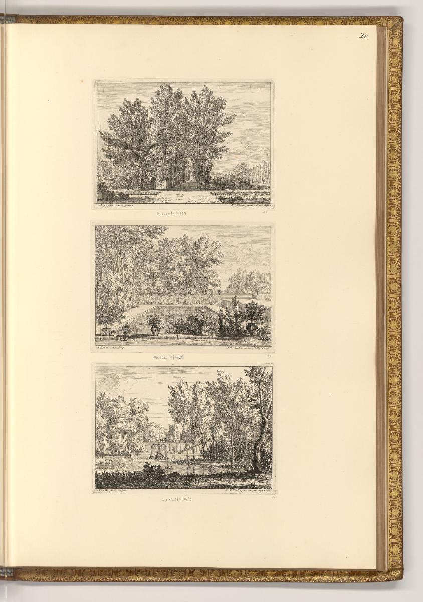 Abraham Genoels. Francois Milet., Landschaftsgarten, Inv. Nr.: Holland nach Sektionen III/42, H…