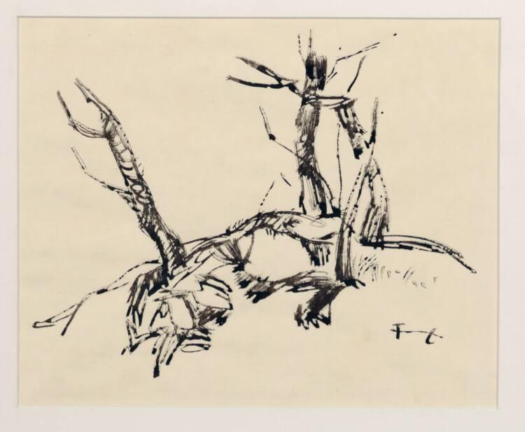Leopold Hauer, Baumstämme, Inv. Nr.: 35286