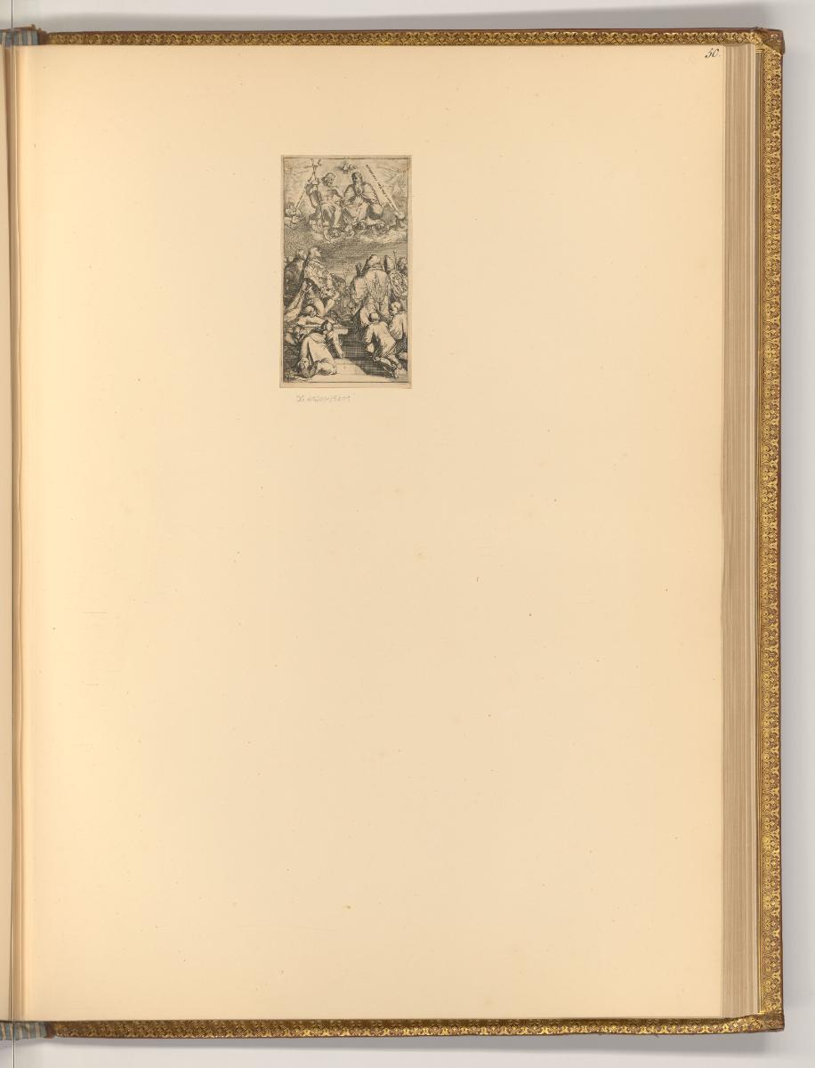 Romein de Hooghe, Vol. III., Frontispiz mit Trinität, Inv. Nr.: Holland nach Sektionen III/45, …