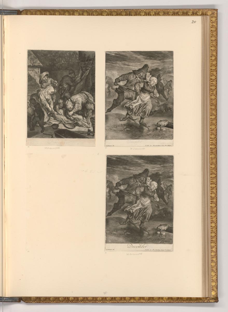 Cornelis du Sart, November; Dezember, Inv. Nr.: Holland nach Sektionen III/49, H/III/49/20