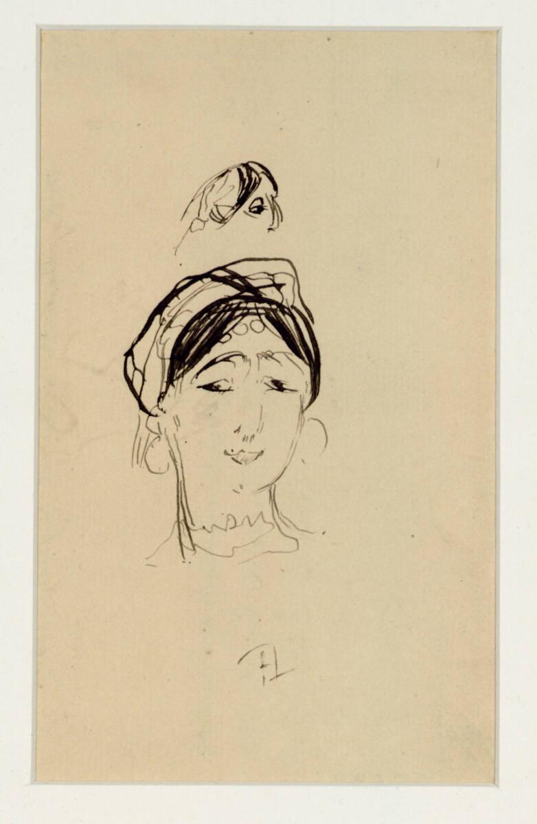 Henri de Toulouse-Lautrec , Kopfstudie der schönen Fathma (" Souvenir de l´ Exposition Universe…