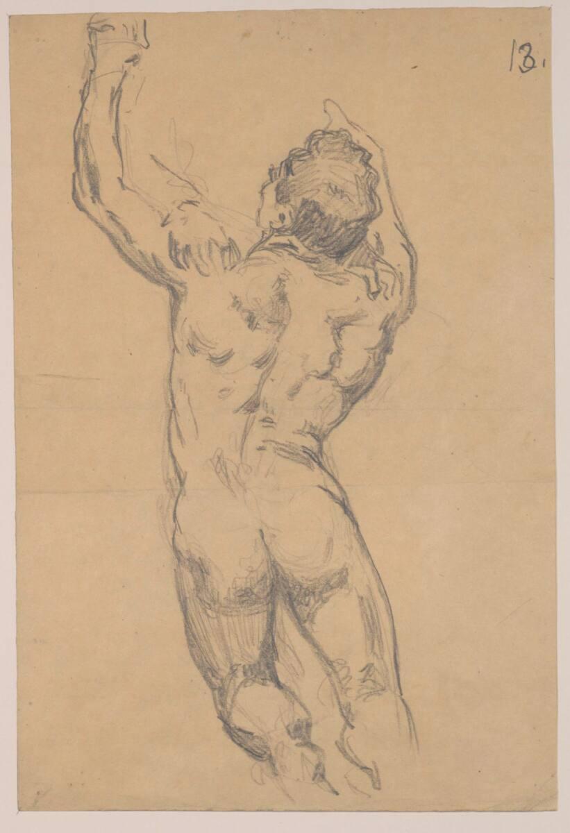 Hermann Heller, Sich aufrichtender Akt, Inv. Nr.: 35510