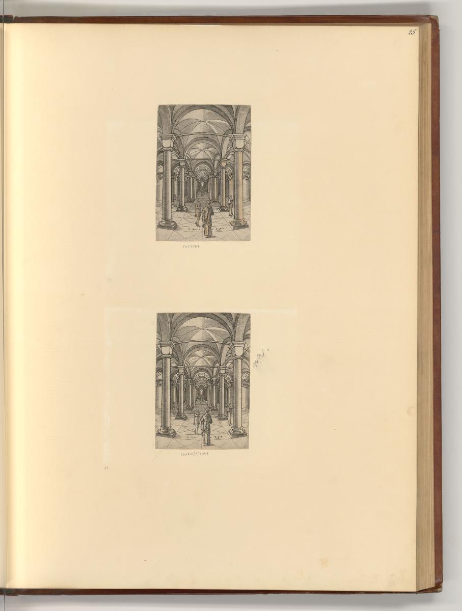 Französische Druckgrafik des 16. und 17. Jahrhunderts, Säulenhalle, Inv. Nr.: Frankreich nach S…
