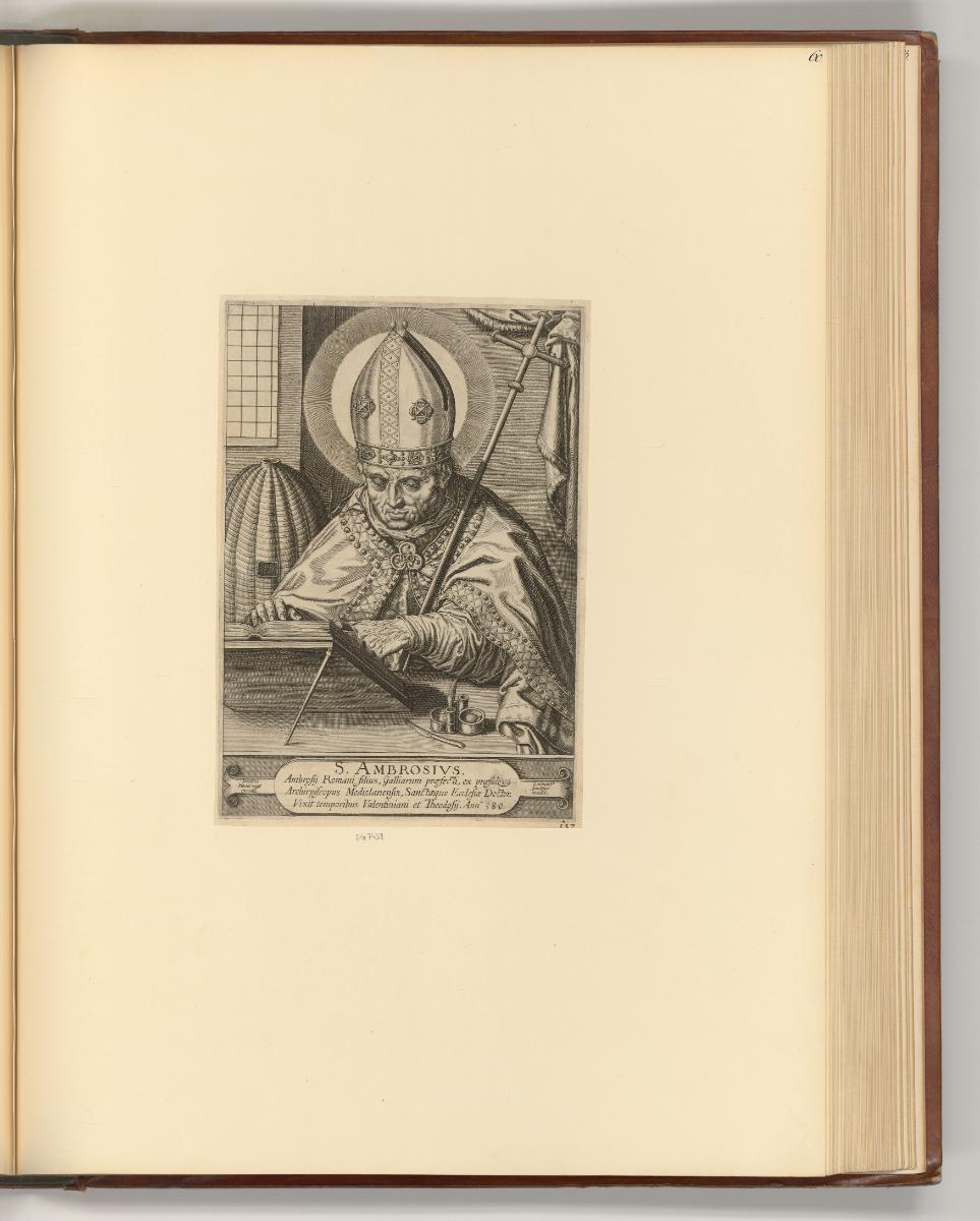 Französische Druckgrafik des 16. und 17. Jahrhunderts, Ambrosius von Mailand, Inv. Nr.: Frankre…