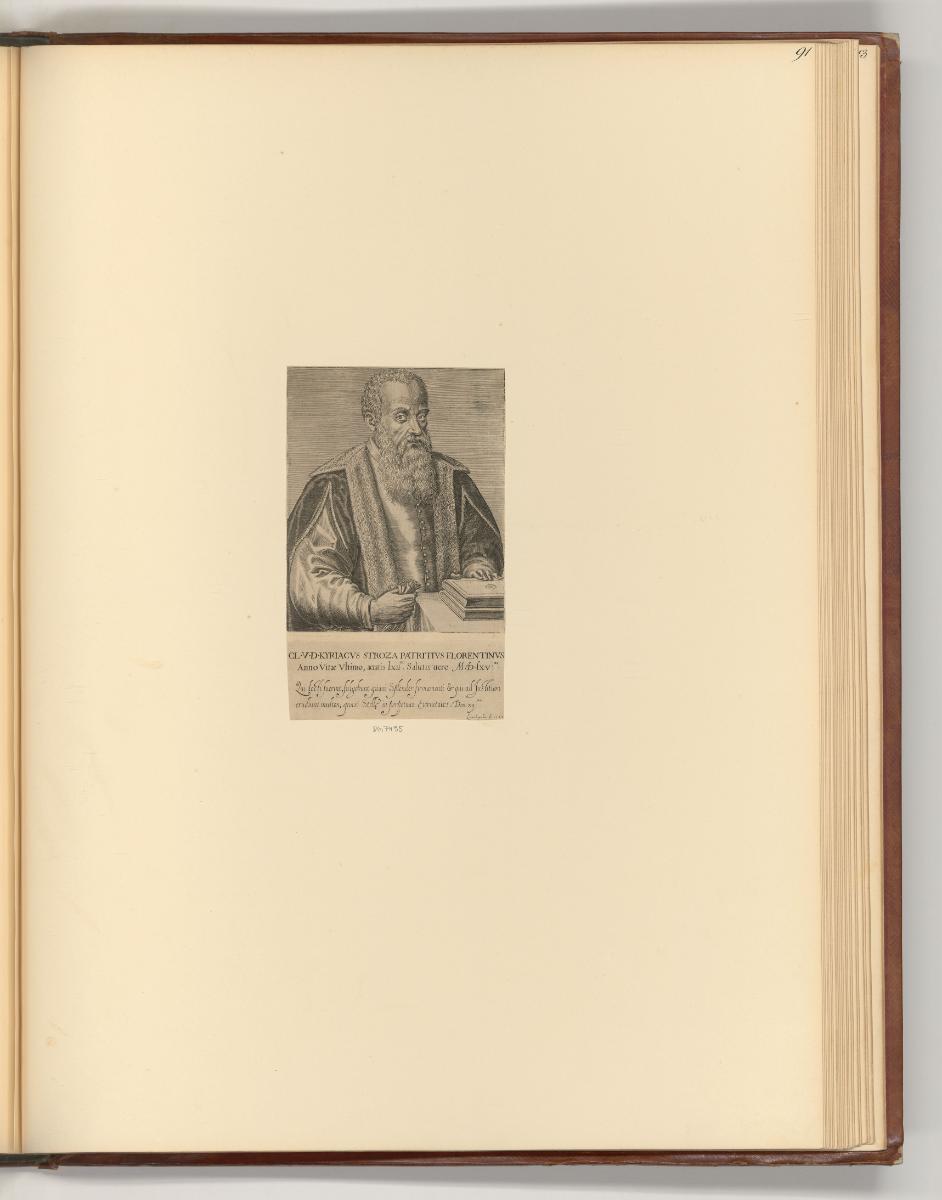 Französische Druckgrafik des 16. und 17. Jahrhunderts, Porträt Ciriaco Strozzi, Inv. Nr.: Frank…