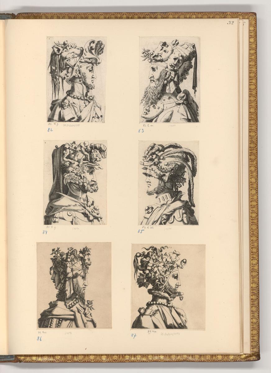 Kupferstiche von René Boyvin, Masken, Inv. Nr.: Frankreich nach Sektionen I/3, F/I/3/32